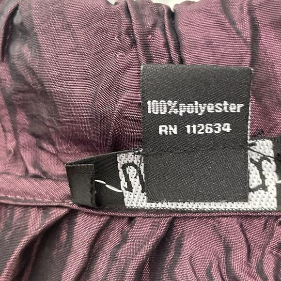 Y2K Purple Crinkle Textured Blazer Jacket Fairycore Cottagecore Festival Rave M - Picture 6 of 8